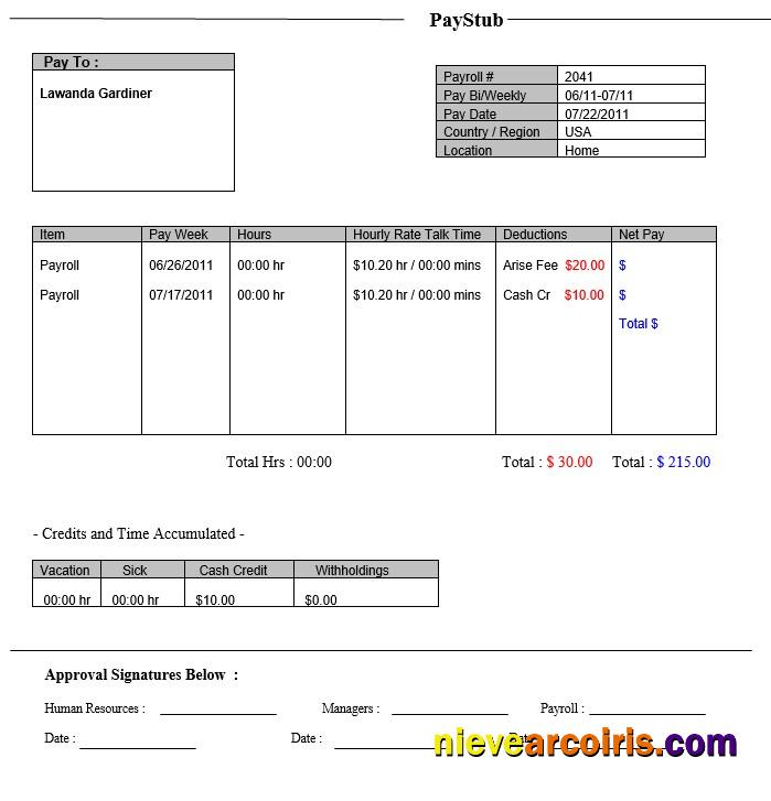 WAHPBC PayStub Lawanda Gardiner
